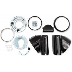 Фар nacelle комплект за 7 фар черен DRAG SPECIALTIES L20-0629GB Фар nacelle комплект за 7 фар черен DRAG SPECIALTIES L20-0629GB