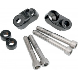 Къси стойки за мигачи за 39MM/49MM вилици черни DRAG SPECIALTIES 20-0367GBDS