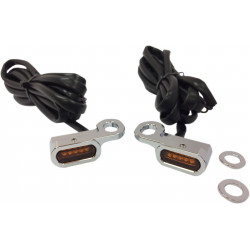 Светлини маркер за кормило хром/кехлибарен led DRAG SPECIALTIES L22-0229CAENU