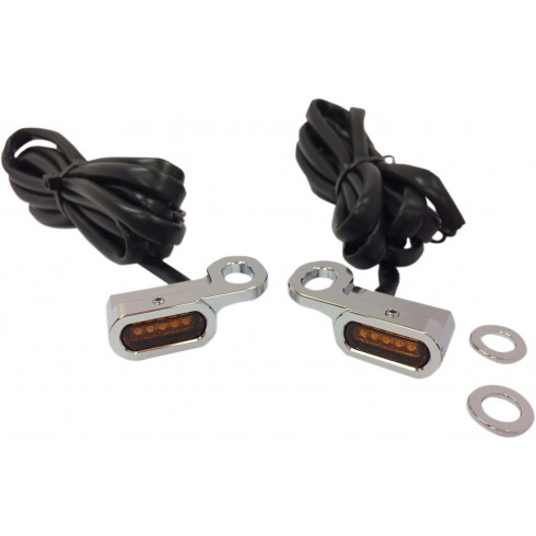 Светлини маркер за кормило хром/кехлибарен led DRAG SPECIALTIES L22-0229CAENU Светлини маркер за кормило хром/кехлибарен led DRAG SPECIALTIES L22-0229CAENU