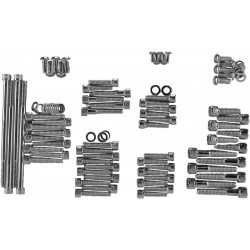Комплект болтове за двигател с черна хромирана глава KNURLED DRAG SPECIALTIES MK700BK