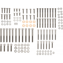 Комплект болтове за двигател с черна хромирана глава KNURLED DRAG SPECIALTIES MK694BK Комплект болтове за двигател с черна хромирана глава KNURLED DRAG SPECIALTIES MK694BK