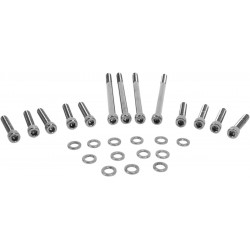 Комплект болтове за основно покритие с черна хромирана глава KNURLED DRAG SPECIALTIES MK672BK