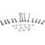Комплект болтове за основно покритие с черна хромирана глава KNURLED DRAG SPECIALTIES MK672BK thumb