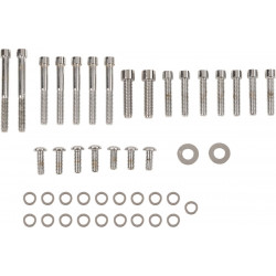 Хромиран комплект болтове с гладка глава за основен капак DRAG SPECIALTIES MK266S