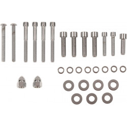 Хромиран комплект болтове за капак на трансмисията с гладка глава DRAG SPECIALTIES MK268S