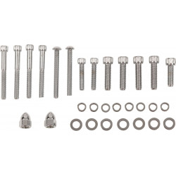 Хромиран комплект болтове с накатка за капак на трансмисията DRAG SPECIALTIES MK268