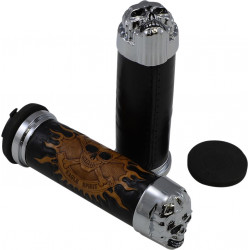 Ръкохватки skull с обикновени очи DRAG SPECIALTIES 74693B