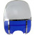 Комплект заден акрилен синьо стъкло DRAG SPECIALTIES 163050-BX-LB2 thumb