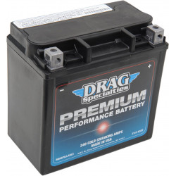 Акумулатор premium (GYZ) 12V оловно-киселинен заместител 150 mm x 87 mm x 145 mm черен DRAG SPECIALTIES DRSM7216HL