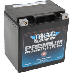 Акумулатор premium (GYZ) 12V оловно-киселинен заместител 166 mm x 126 mm x 175 mm черен DRAG SPECIALTIES DRSM7232HL