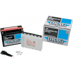 Акумулатор високоефективен AGM 12V оловно-киселинен заместител 205 mm x 87 mm x 162 mm черен DRAG SPECIALTIES DTX24HL-BS-EU