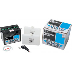 Комплект акумулаторна батерия conventional 12V lead acid replacement 206 mm x 133 mm x 165 mm черен DRAG SPECIALTIES DHD4-12FP-EU