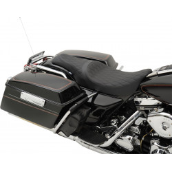 Седалка CABALLERO с диамантен шев черна DRAG SPECIALTIES 0801-1133