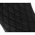 Предна соло седалка - Double Diamond - черен Sittch - с опция за облегалка - FL '08-'23 DRAG SPECIALTIES 4699B thumb