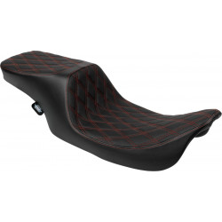 Седалка Predator 2-Up - Double Diamond - червени шевове - FL DRAG SPECIALTIES 4695D Седалка Predator 2-Up - Double Diamond - червени шевове - FL DRAG SPECIALTIES 4695D