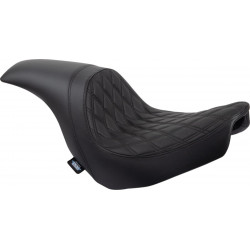 Седалка Predator - двойно ромбоидна с черен шев - винил - FL DRAG SPECIALTIES 0802-1517