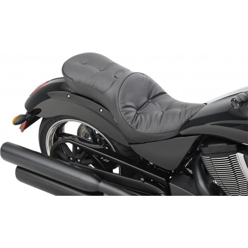 Задна седалка с нисък профил от винил в черно DRAG SPECIALTIES 0810-1607 Задна седалка с нисък профил от винил в черно DRAG SPECIALTIES 0810-1607