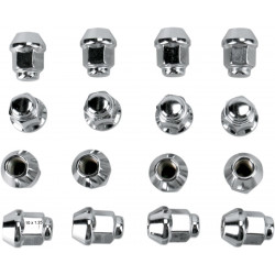 Гайка за джанта 10MM X 1.25MM 16 бр. конусовидна полирана хромирана ДРУГИ 952-90K