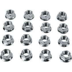 Гайка 10MM X 1.25MM 16 бр. плоска полирана хромирана ДРУГИ 952-27K Гайка 10MM X 1.25MM 16 бр. плоска полирана хромирана ДРУГИ 952-27K