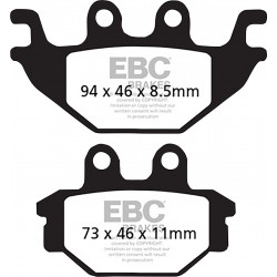 Накладка за спирачки carbon scooter EBC SFAC377