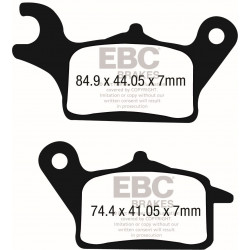Накладка за спирачки carbon scooter EBC SFAC708