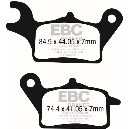 Накладка за спирачки carbon scooter EBC SFAC708 Накладка за спирачки carbon scooter EBC SFAC708