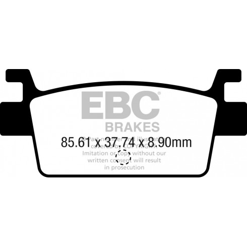 Накладка за спирачки carbon scooter EBC SFAC719 Накладка за спирачки carbon scooter EBC SFAC719