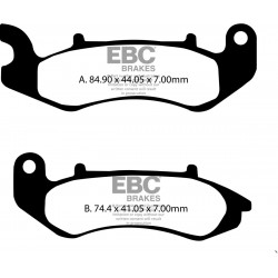 Спирачна накладка SFA orcanic scooter EBC SFA707 Спирачна накладка SFA orcanic scooter EBC SFA707