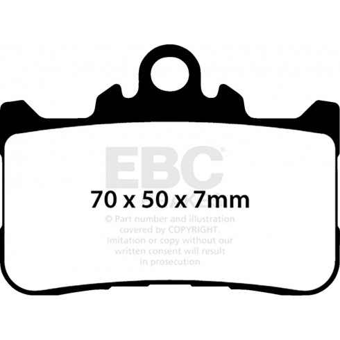 Спирачна накладка sintered HH EBC FA759HH Спирачна накладка sintered HH EBC FA759HH