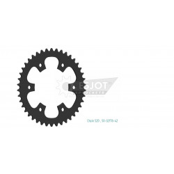 Заден зъбен венец 42T 520 ESJOT  50-32178-42