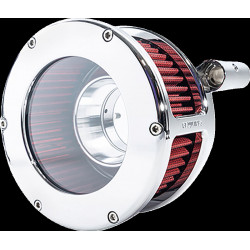 Въздушен филтър BA clear cover chrome/red TC,08-17 TOUR FEULING PARTS 5458 Въздушен филтър BA clear cover chrome/red TC,08-17 TOUR FEULING PARTS 5458