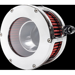Въздушен филтър BA clear cover chrome/red M8 VVT FEULING PARTS  5478