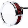 Въздушен филтър BA slim solid cover chrome/red 99-17 twin cam FEULING PARTS  5447-S