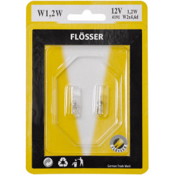 Крушка стъклена клиновидна 12V 2W T5 W2X4,6D 10PK ДРУГИ 4391