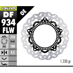 Спирачен диск плаващ wave GALFER DF934FLW Спирачен диск плаващ wave GALFER DF934FLW