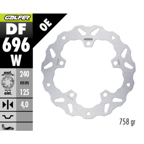 Спирачен диск fixed wave GALFER DF696W Спирачен диск fixed wave GALFER DF696W