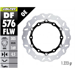 Спирачен диск плаващ wave GALFER DF576FLW