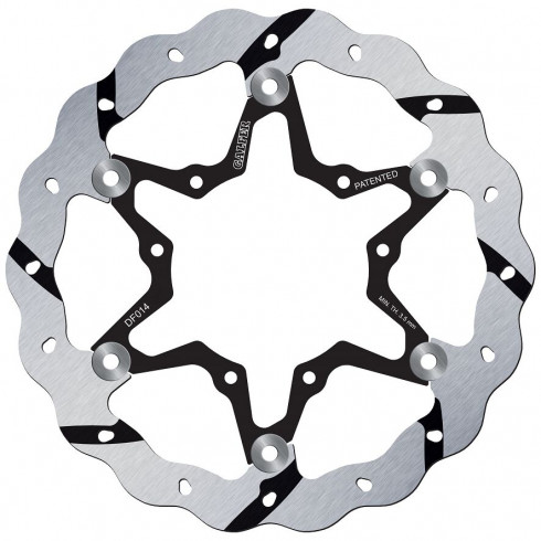 Спирачен диск плаващ wave grooved GALFER DF014FRS Спирачен диск плаващ wave grooved GALFER DF014FRS