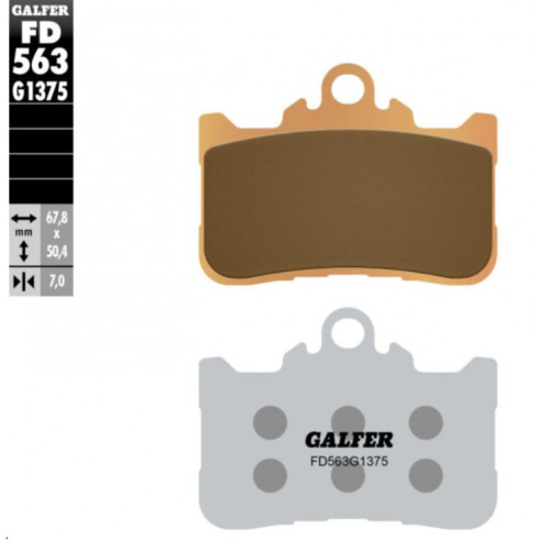 Спирачна накладка sinter sport GALFER FD563G1375 Спирачна накладка sinter sport GALFER FD563G1375