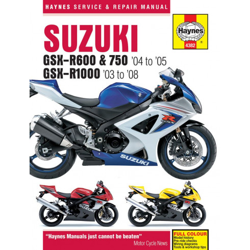Ръководство за обслужване SUZUKI GSX-R6/750(04-05)R ДРУГИ 9781785213229 Ръководство за обслужване SUZUKI GSX-R6/750(04-05)R ДРУГИ 9781785213229