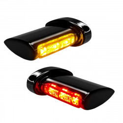 Светлини за мигачи, стоп и габарити Winglets Fender LED 3-в-1 черни HEINZ BIKES HBWL-3TS