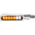 Мигач BLOKK-Line LED с позиционна светлина кехлибар/хром HEINZ BIKES HBBL-PL-1-C thumb