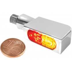 Мигач 3-в-1 BLOKK-Line Micro LED светлина хром HEINZ BIKES HBBL-M-3TS-1-C