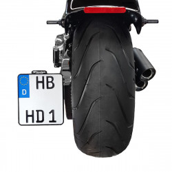 Странична стойка за регистрационен номер с TL алуминий черен (FXD) HEINZ BIKES HBSKZ-FX