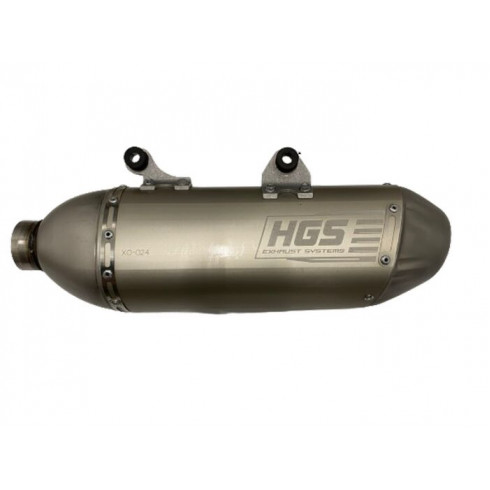 Заглушител сив ss / стоманен накрайник HGS XO-024-USG Заглушител сив ss / стоманен накрайник HGS XO-024-USG