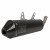 Rcz mx заглушител кръгъл алу черен / carbon end cap HGS XT-223-RCZ thumb