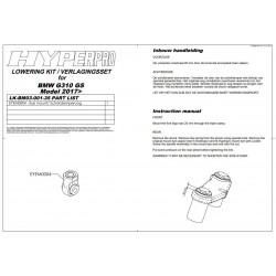 Комплект за понижаване -35MM BMW G 310 GS 17- ДРУГИ LK-BM03-001-35