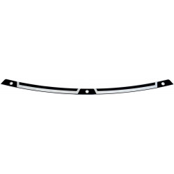 Декоративна лайсна за предно стъкло FLW FLH черен контраст KLOCK WERKS KWW-01-0361