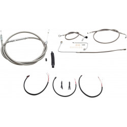 Кабел на кормило/спирачна и съединителна линия/комплекти и компоненти от неръждаема стомана/естествен LA CHOPPERS LA-8151KT2B-19